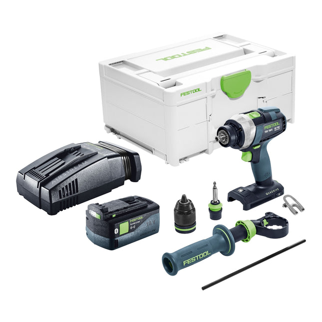 Festool TDC 18/4 I-Basic cordless drill driver 18 V 75 Nm brushless + 1x rechargeable battery 5.0 Ah + quick charger + systainer