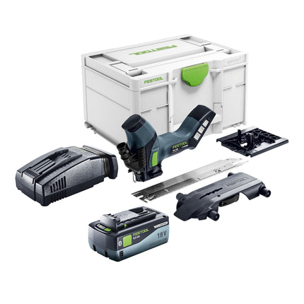 Sierra aisladora sin cable Festool ISC 240 Basic 18 V 240 mm + 1x batería recargable 8,0 Ah + cargador rápido + Systainer