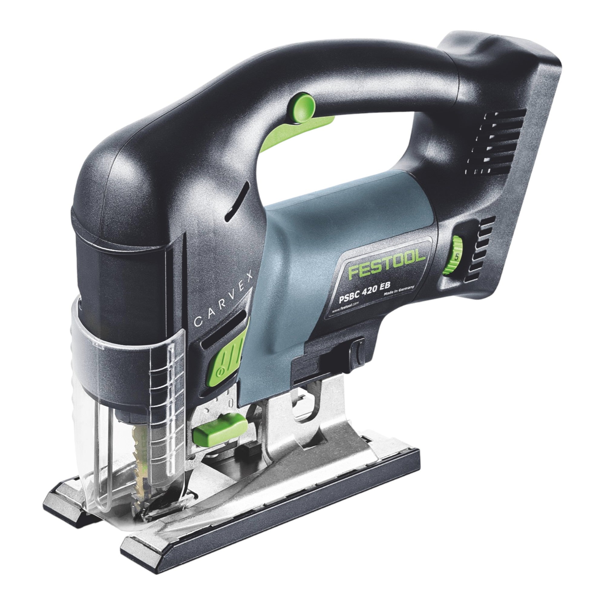Festool CARVEX PSBC 420 EB Basic Akku Pendelstichsaege 18 V 120 mm Brushless 1x Akku 5 0 Ah Schnellladegeraet Systainer 2 - toolbrothers