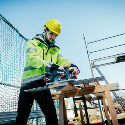 Metabo KS 18 LTX 57 BL Scie circulaire portative sans fil 18 V 57 mm + rail de guidage FS 160 ( 691222000 ) + Metabox - sans batterie, sans chargeur