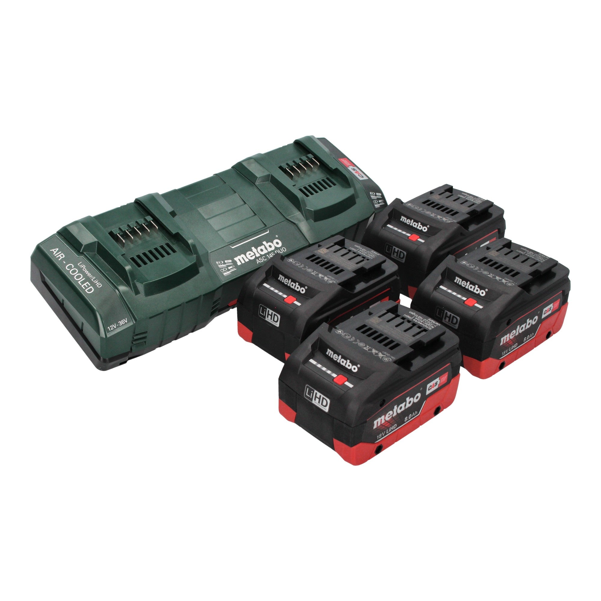 Metabo AS 36 18 L 20 PC Akku Nass Trocken Sauger 36 V 2x 18 V 20 L 4x LiHD Akku 8 0 Ah Doppelladegeraet 2 - toolbrothers