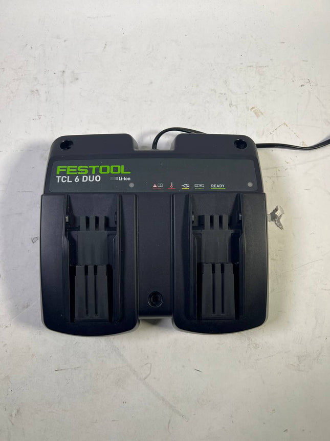 Festool TCL 6 DUO Doppel Schnellladegeraet 10 8 V 18 V Leicht Gebraucht 1 - toolbrothers