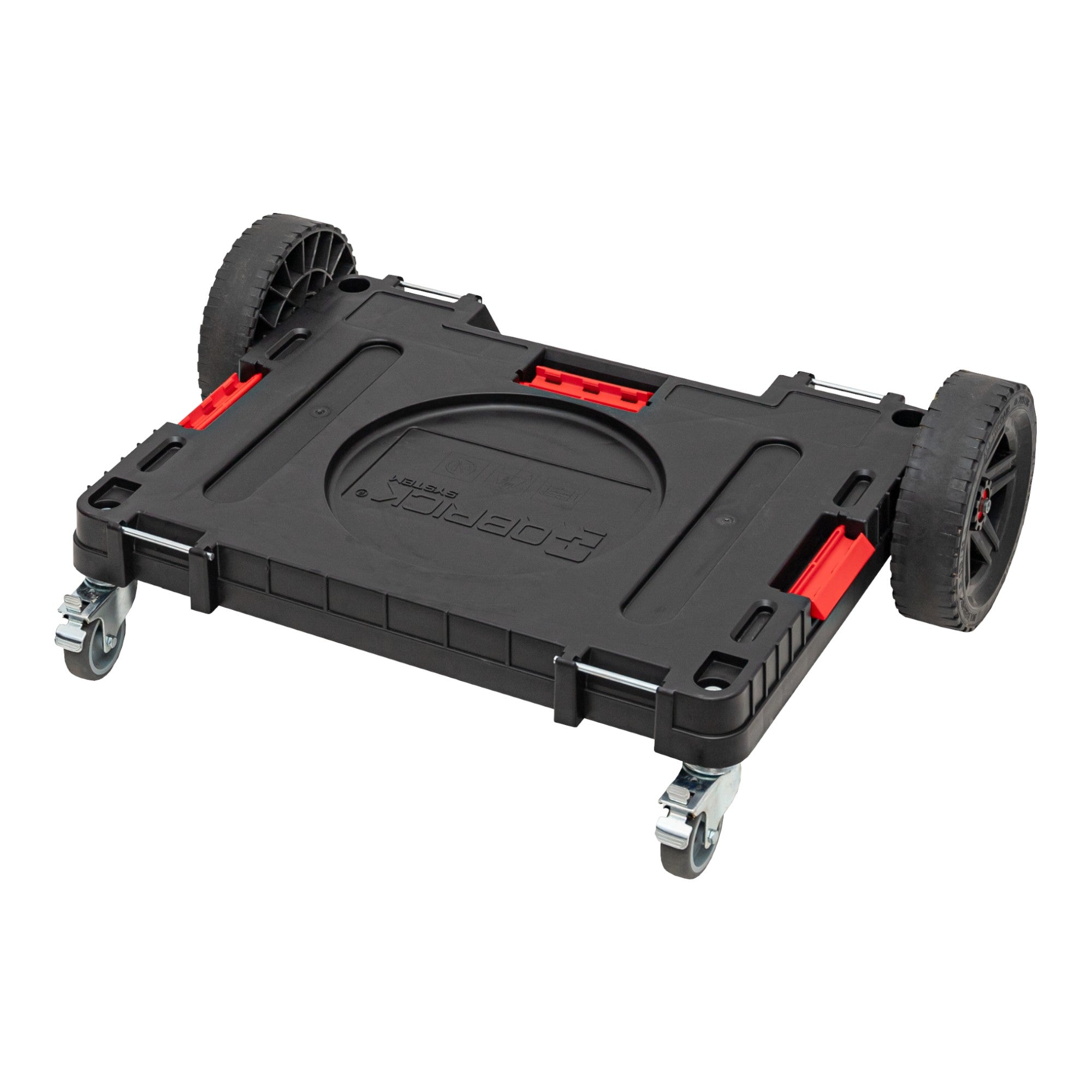 Qbrick System ONE Transportplattform 2 0 Allterrain 750 x 542 x 223 mm 120 kg mit Schwenkraedern aus Metall und Bremse  0 - toolbrothers
