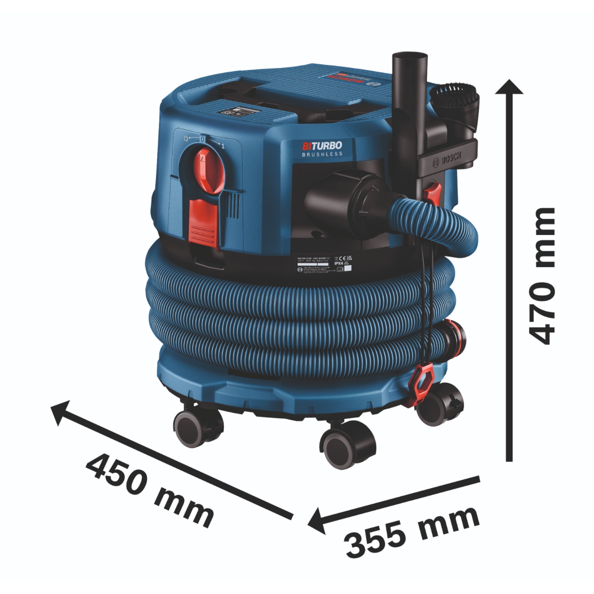 Bosch GAS 18V 12 MC Professional Akku Staubsauger BITURBO Brushless 2x ProCore Akku 5 5 Ah Schnellladegeraet Zubehoer 4 - toolbrothers