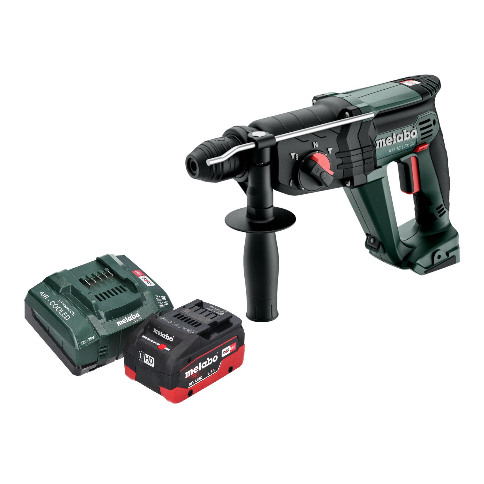 Metabo KH 18 LTX 24 Akku Kombihammer 18 V 2 1 J SDS Plus 1x LiHD Akku 5 5 Ah Ladegeraet 0 - toolbrothers