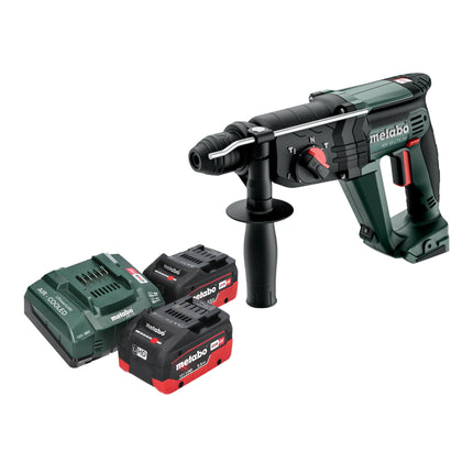 Metabo KH 18 LTX 24 Marteau combiné sans fil 18 V 2,1 J SDS Plus + 2x batterie LiHD 5,5 Ah + chargeur
