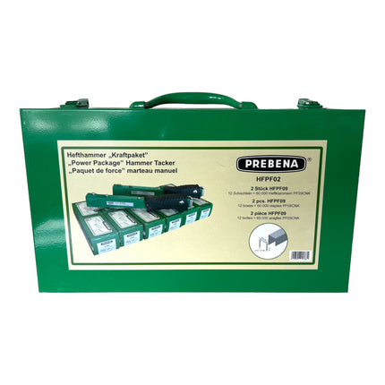 Maleta de transporte metálica Prebena 430 x 255 x 110 mm + inserto de espuma universal