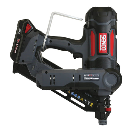 SENCO F-35 XP Fusion clavadora de marco sin cable clavadora de listón 18 V 50-90 mm ( 10G2001N ) + 2x batería recargable 3.0 Ah + cargador + maletín