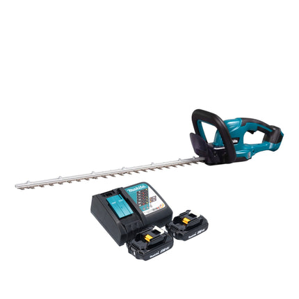 Makita DUH 607 RA2 Taille-haies sans fil 18 V 60 cm + 2x batterie 2,0 Ah + chargeur
