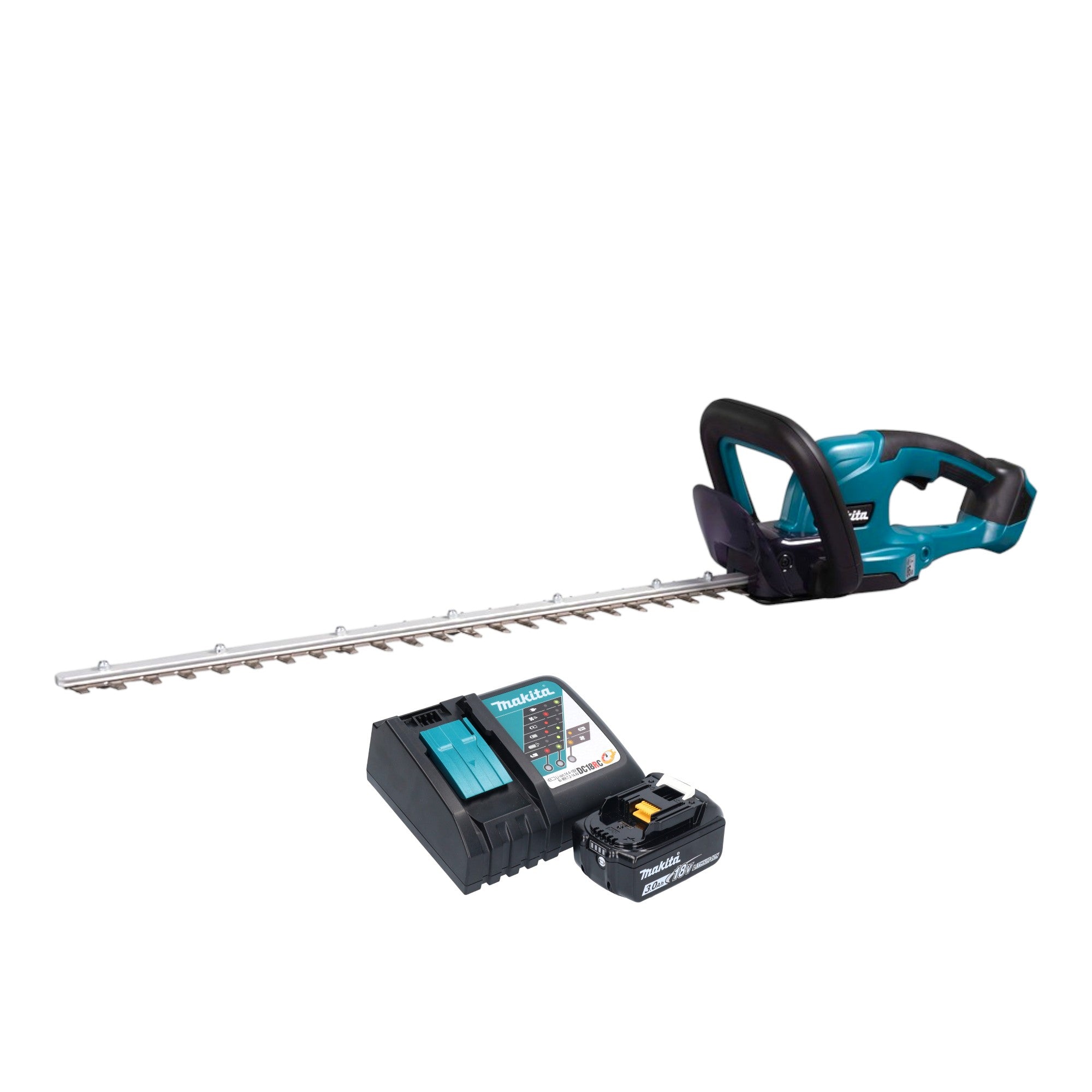 Makita DUH 607 RF Akku Heckenschere 18 V 60 cm 1x Akku 3 0 Ah Ladegeraet 0 - toolbrothers