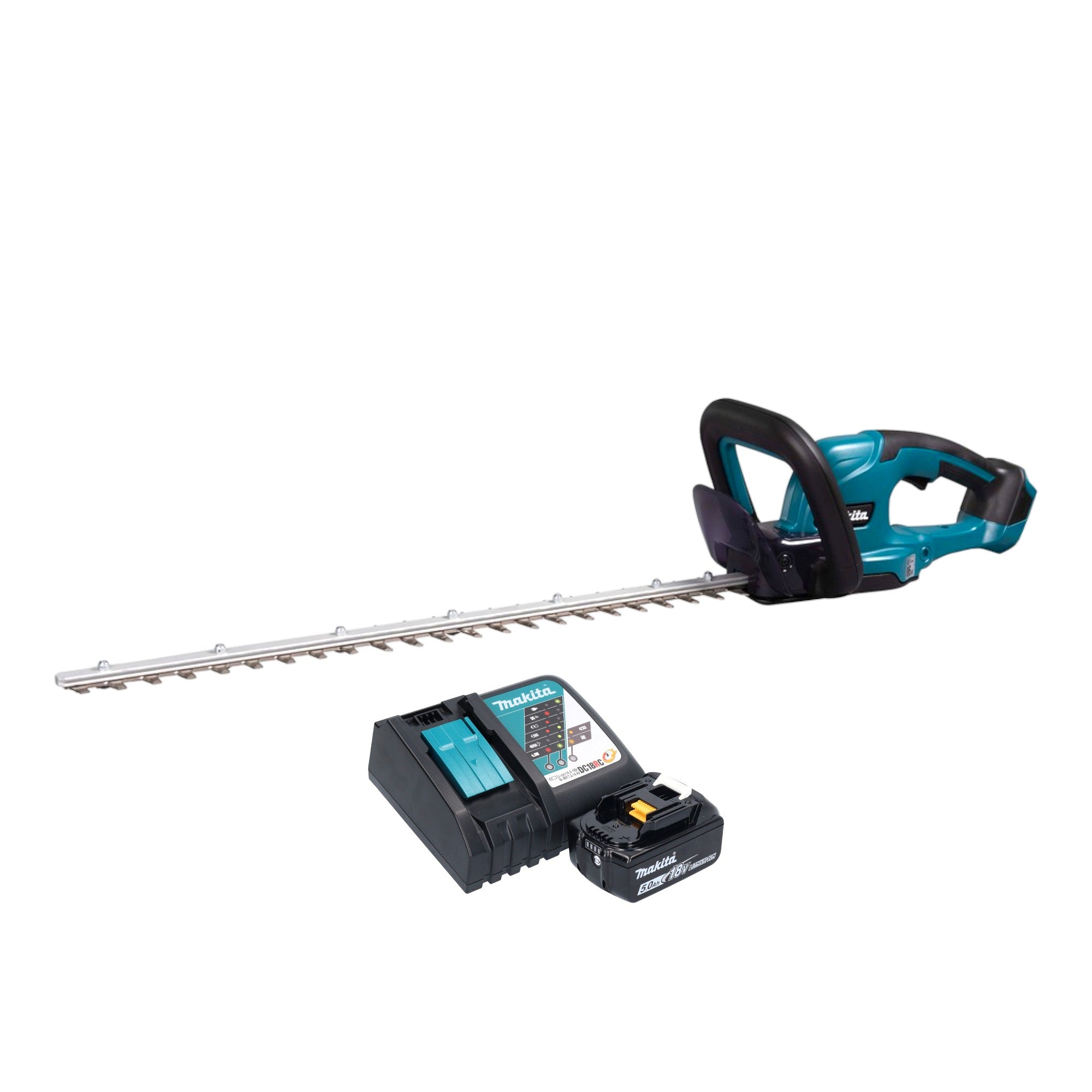 Makita DUH 607 RT Akku Heckenschere 18 V 60 cm 1x Akku 5 0 Ah Ladegeraet 0 - toolbrothers