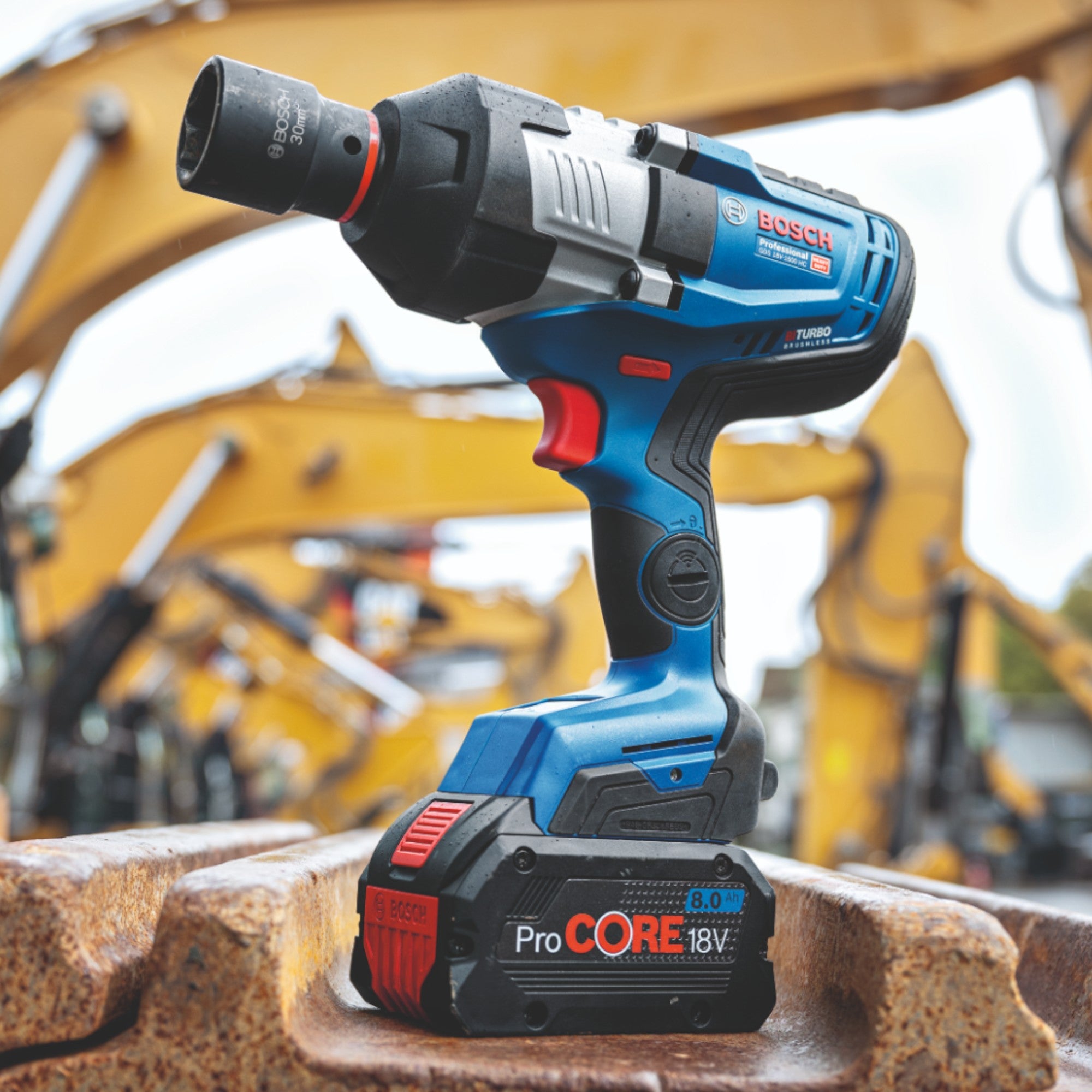 Bosch GDS 18V 1600 HC Professional Akku Schlagschrauber 18 V 1600 Nm 3 4 BITURBO Brushless 1x ProCORE Akku 4 0 Ah Ladegeraet L Boxx 4 - toolbrothers