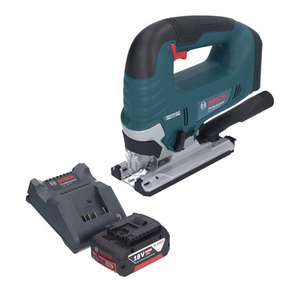 Sierra de calar a batería Bosch GST 18V-125 B Professional 18 V 125 mm sin escobillas + 1 batería de 5,0 Ah + cargador