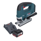 Sierra de calar a batería Bosch GST 18V-125 B Professional 18 V 125 mm sin escobillas + 1 batería de 5,0 Ah + cargador