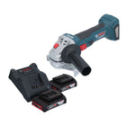 Bosch GWS 18V-7 Amoladora angular profesional sin cable 18 V 125 mm sin escobillas + 2x acumulador 2,0 Ah + cargador