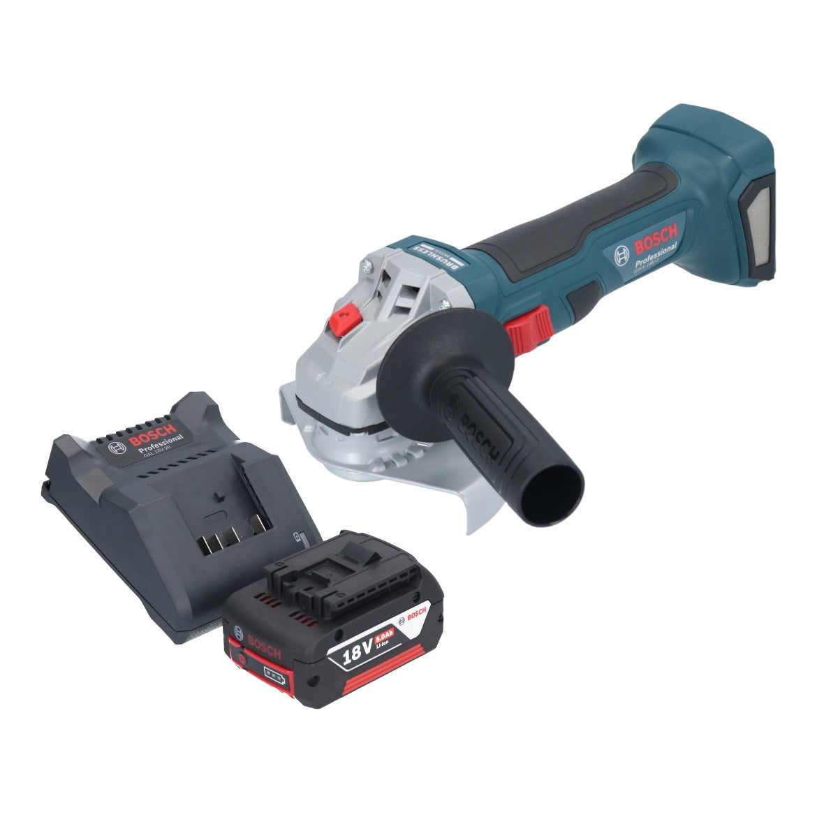 Bosch GWS 18V 7 Professional Akku Winkelschleifer 18 V 125 mm Brushless 1x Akku 5 0 Ah Ladegeraet 0 - toolbrothers