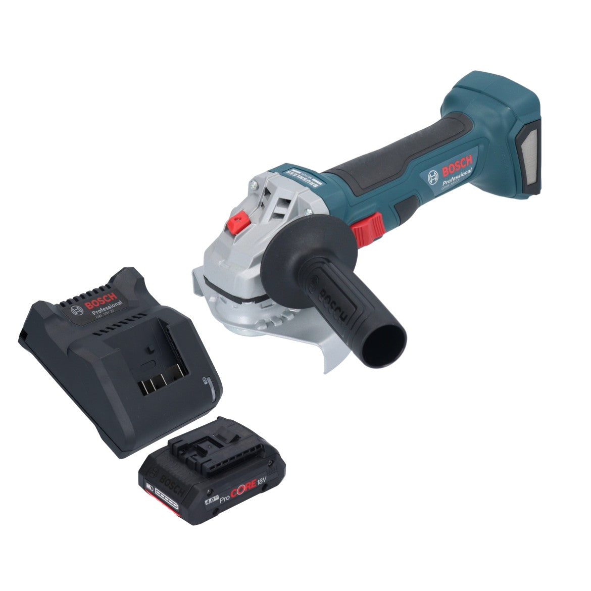Bosch GWS 18V 7 Professional Akku Winkelschleifer 18 V 125 mm Brushless 1x ProCORE Akku 4 0 Ah Ladegeraet 0 - toolbrothers
