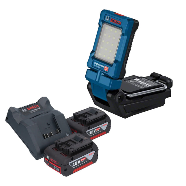Bosch GLI 18V-800 Professional cordless light 18 V 800 lm + 2x rechargeable battery 4.0 Ah + charger