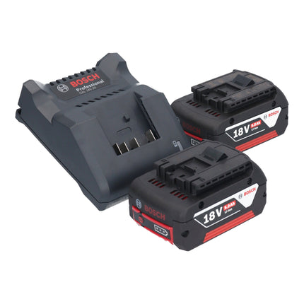 Bosch GWS 18V-15 PSC Smerigliatrice angolare professionale a batteria 18 V 125 mm BITURBO Brushless + 2x batteria ricaricabile 5,0 Ah + caricatore + L-Boxx