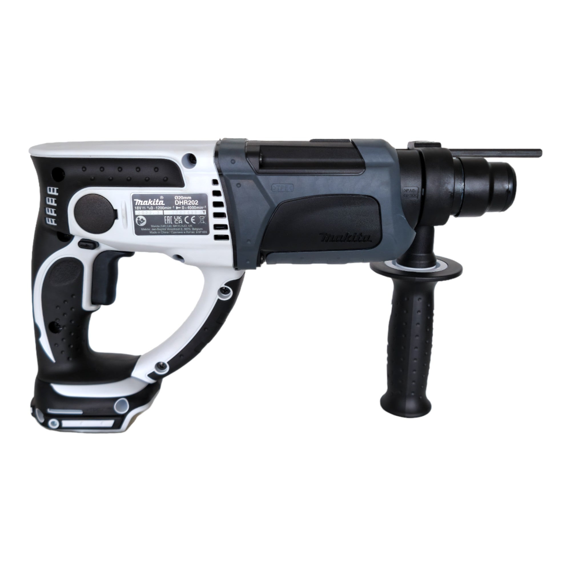 Makita DHR 202 SGW Akku Bohrhammer 18 V 20 mm 2 0 J weiss 2x Akku 6 0 Ah Ladegeraet Koffer 4 - toolbrothers