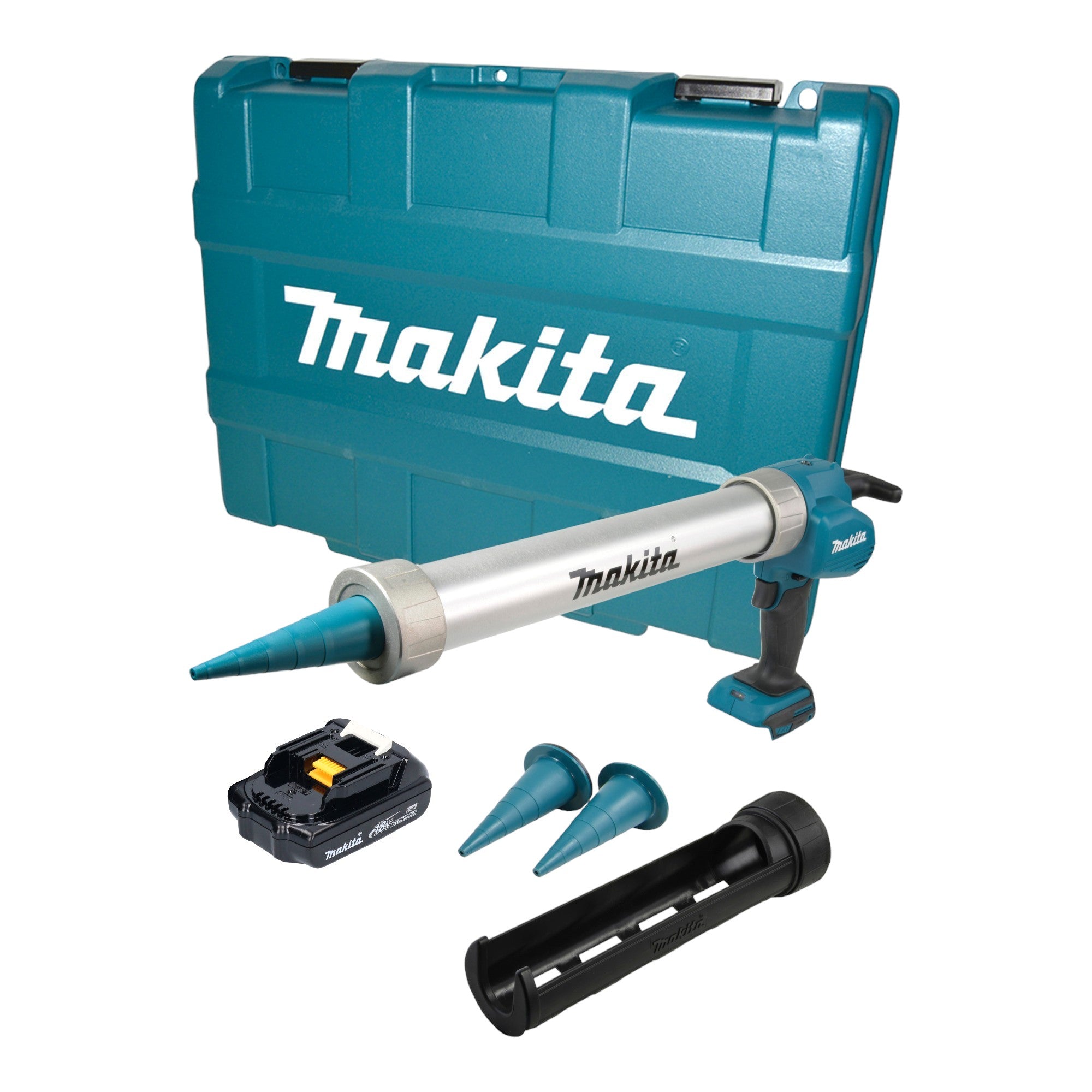 Makita DCG 180 Y1XK Akku Kartuschenpistole 18 V 300 600 ml 1x Akku 1 5 Ah Koffer ohne Ladegeraet 0 - toolbrothers