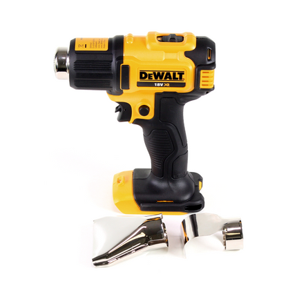 DeWalt DCE 530 N Pistola de aire caliente a batería 18V 530°C + Boquilla de superficie y reflector - sin batería, sin cargador