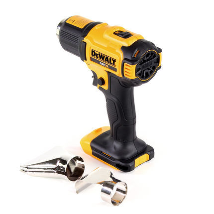 DeWalt DCE 530 N Pistola de aire caliente a batería 18V 530°C + Boquilla de superficie y reflector - sin batería, sin cargador