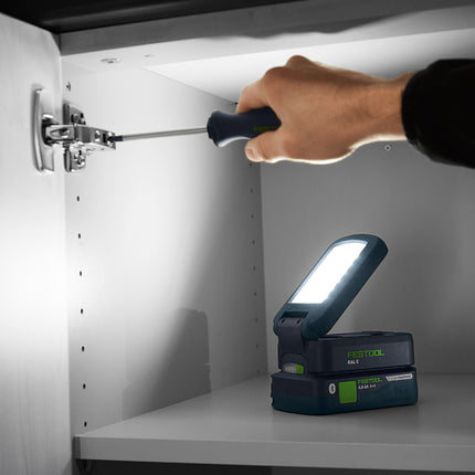 Festool SYSLITE KAL C Lampe de travail à accu 18 V 1200 lm IP 54 ( 578128 ) Solo - sans accu, sans chargeur