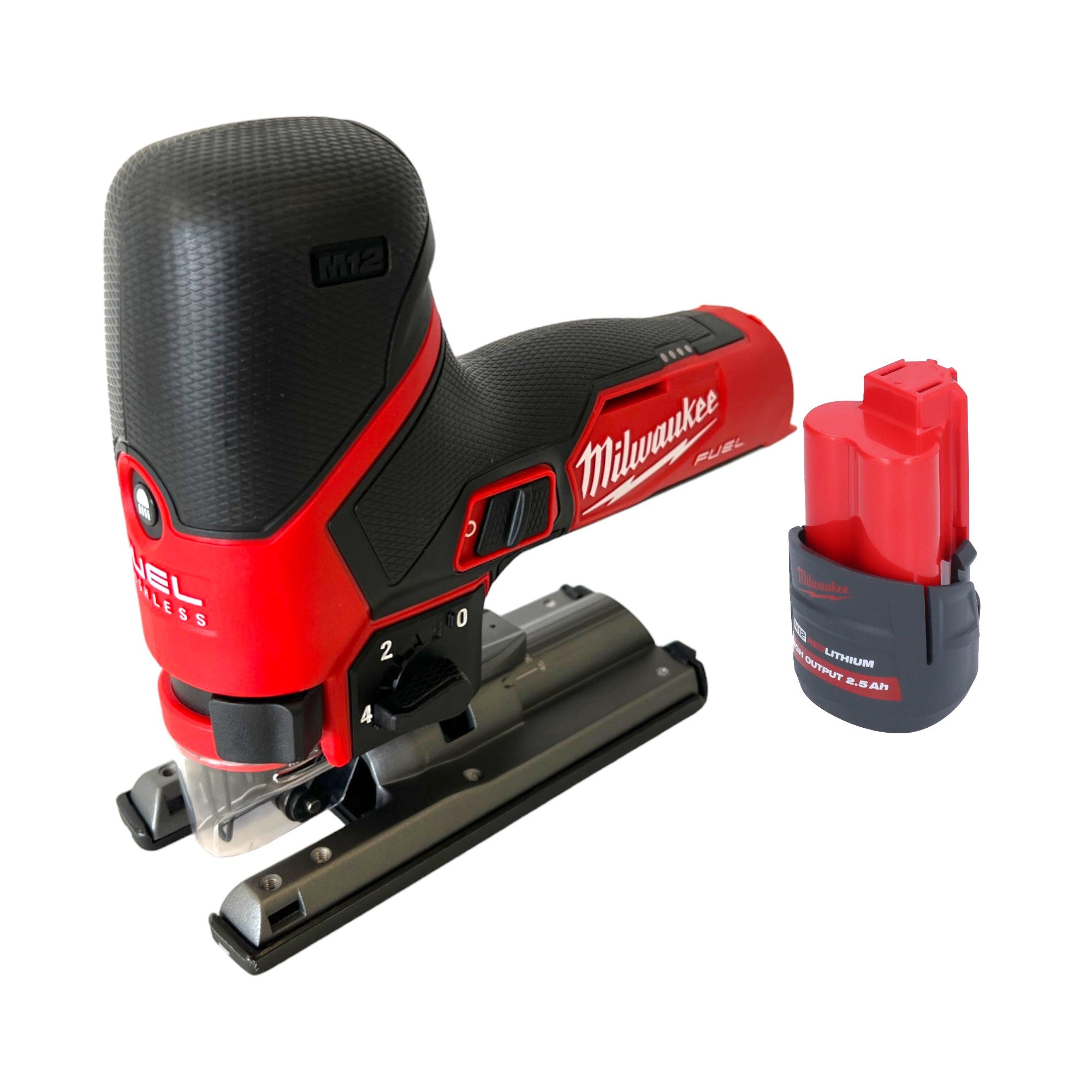 Milwaukee M12 FJS 251 Akku Stichsaege 12 V 22 mm Brushless 1x Akku 2 5 Ah ohne Ladegeraet 0 - toolbrothers