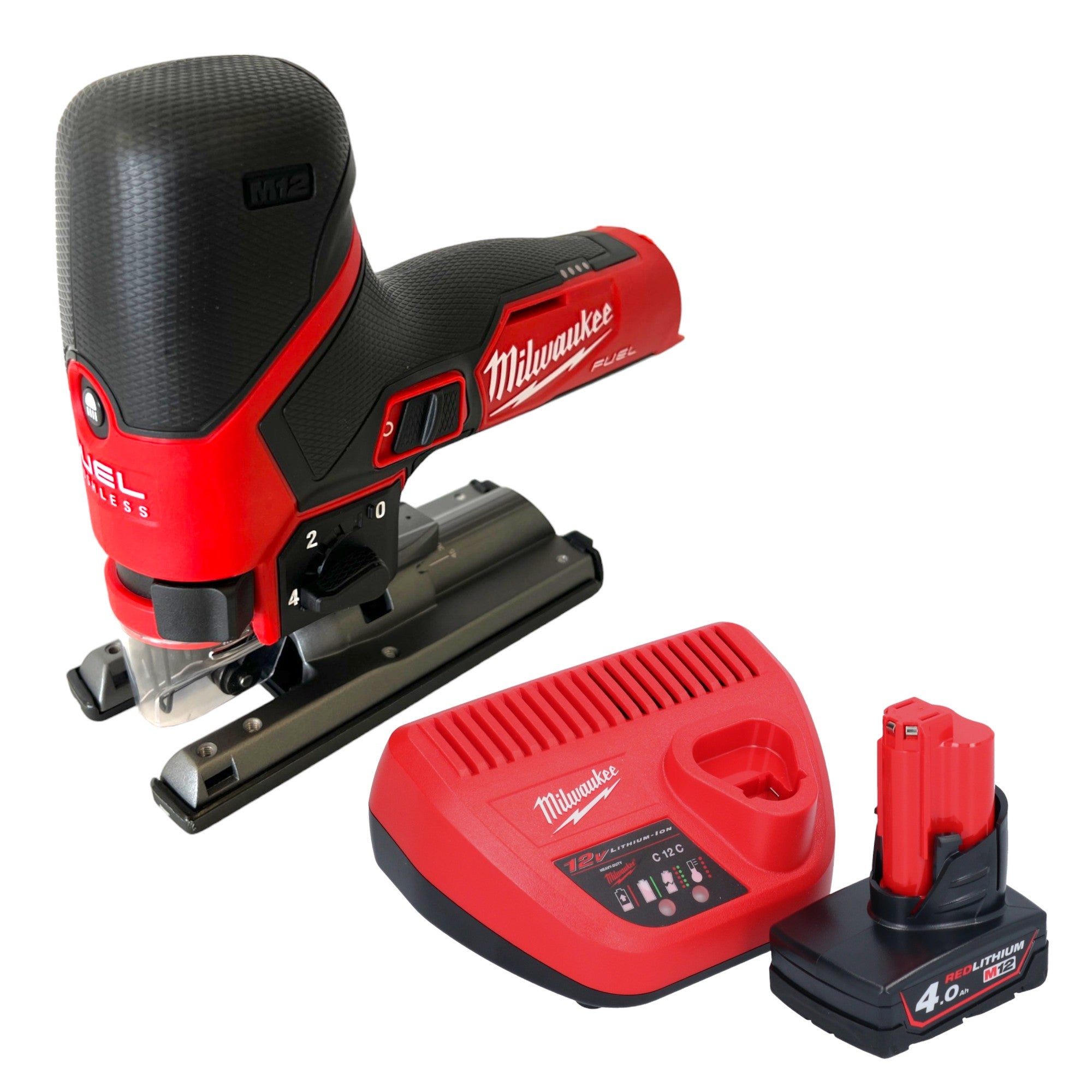 Milwaukee M12 FJS 401 Akku Stichsaege 12 V 22 mm Brushless 1x Akku 4 0 Ah Ladegeraet 0 - toolbrothers