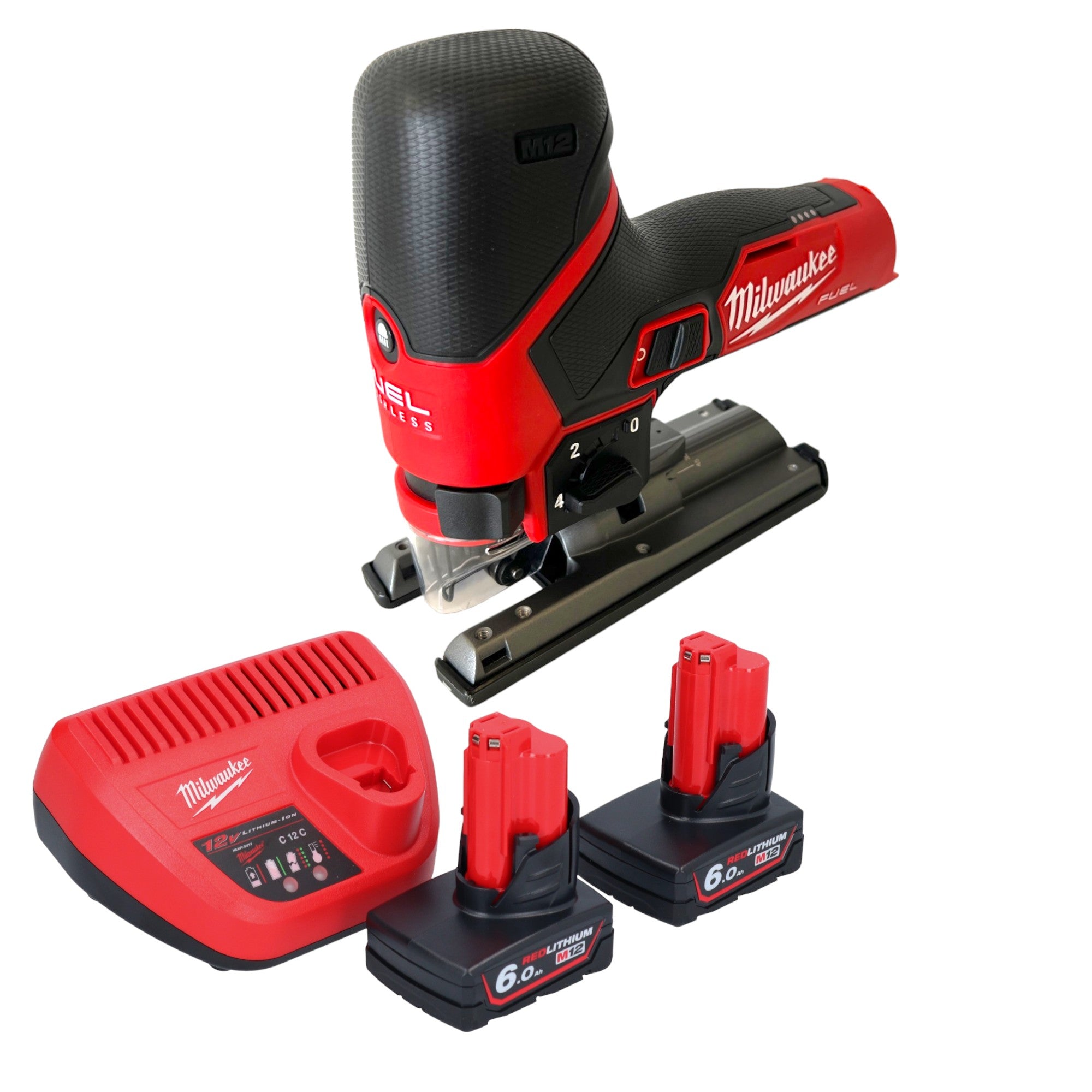 Milwaukee M12 FJS 602 Akku Stichsaege 12 V 22 mm Brushless 2x Akku 6 0 Ah Ladegeraet 0 - toolbrothers