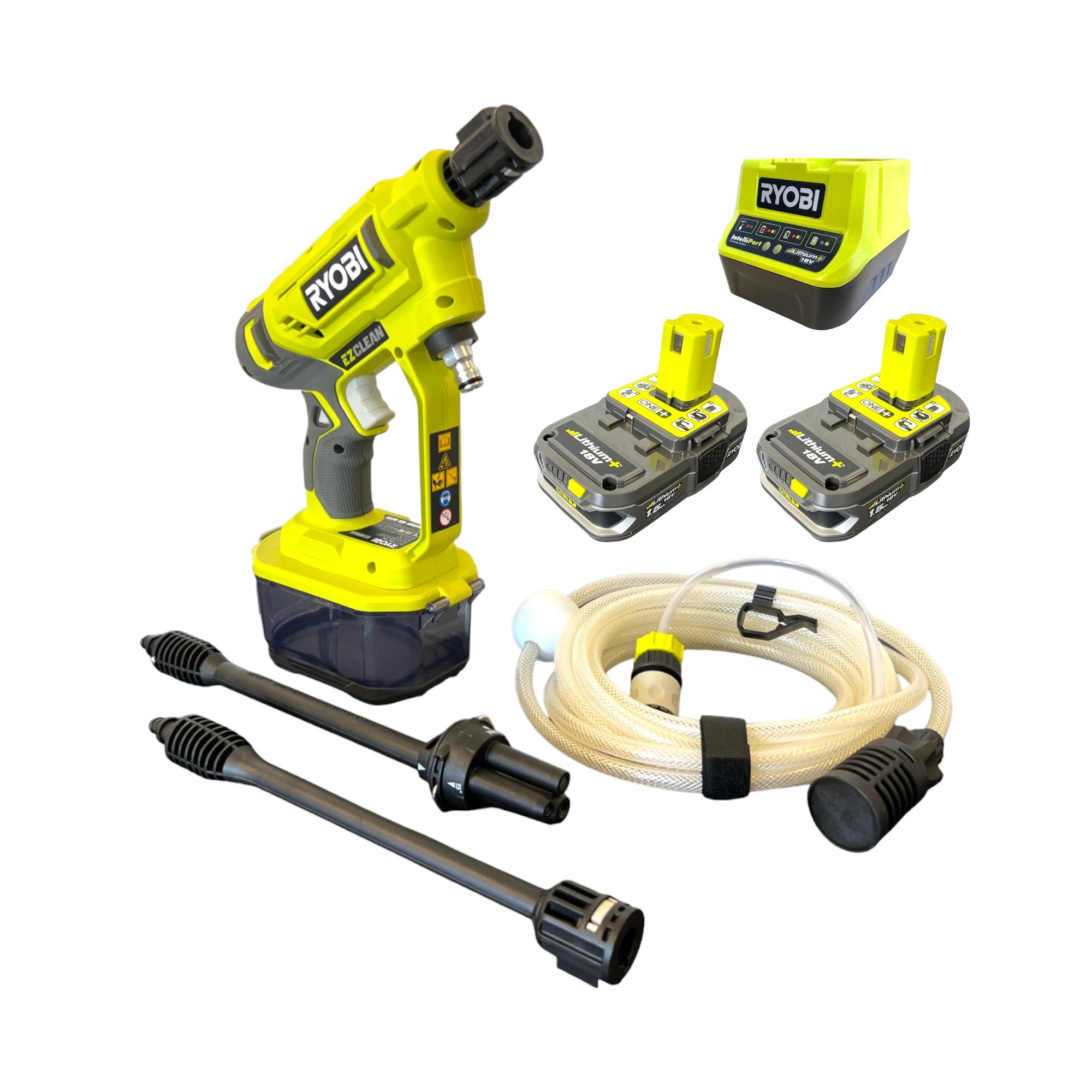 RYOBI RY18PW22A 215 Akku Wasserspruehgeraet 18 V 22 bar 2x Akku 1 5 Ah Ladegeraet 0 - toolbrothers