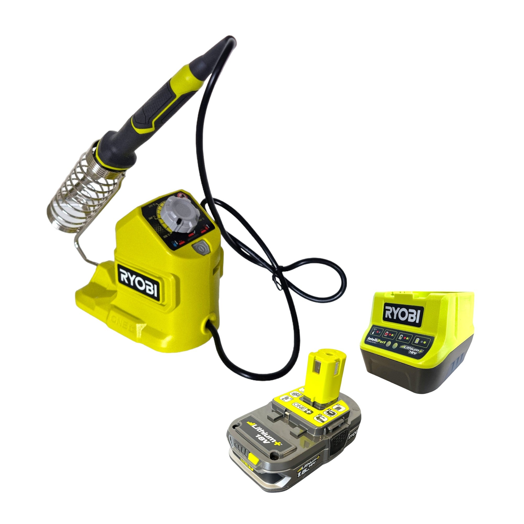RYOBI RSI18 115 Akku Loetkolben 18 V 480 C 1x Akku 1 5 Ah Ladegeraet 0 - toolbrothers