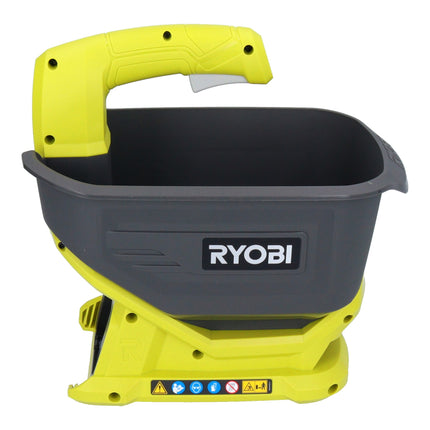 RYOBI OSS1800-215 Esparcidor universal con batería ONE+ de 18 V, ancho de dispersión 2,5 - 3,5 m + 2 baterías 1,5 Ah + cargador