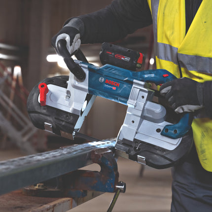 Akumulatorowa piła taśmowa Bosch GCB 18V-127 Professional 18 V 127 x 127 mm Brushless Solo ( 06012B7000 ) - bez akumulatora, bez ładowarki