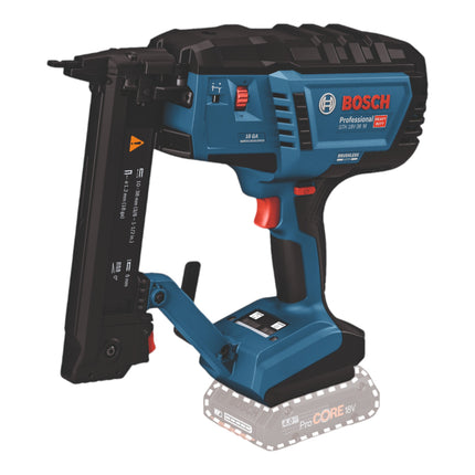 Bosch GTH 18V-38 M Professional cordless wood stapler 18 V 5.8 x 10 - 38 mm brushless ( 0601482501 ) + L-Boxx - without battery, without charger