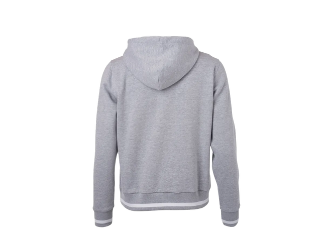 La sudadera con capucha L-BOXX en gris y blanco (hombres/talla L): deportiva y cómoda