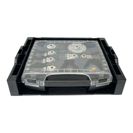 Fein Multimaster AMM 700 MAX AS cordless multifunction tool 18 V Starlock Max Black Edition ( 71294161000 ) + 2x rechargeable battery 4.0 Ah + charger + 33 pcs. accessories + L-Boxx