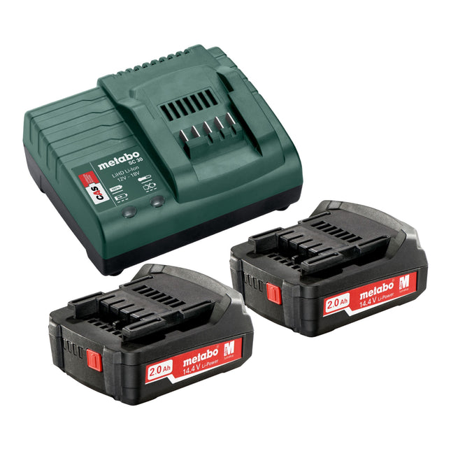 Metabo BS 14.4 cordless drill driver 14.4 V 40 Nm ( 602206540 ) + 2x rechargeable battery 2.0 Ah + charger + case
