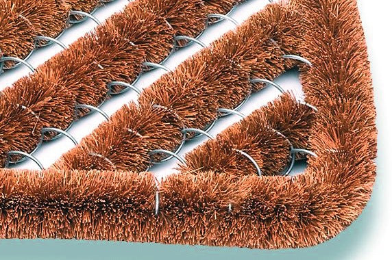 Coconut brush doormat ( 9000471300 ) natural coconut/steel
