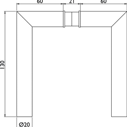 Glastürdrückerpaar 1802 BASIC 02 ( 3000253952 ) Edelstahl Vierkant 8 mm