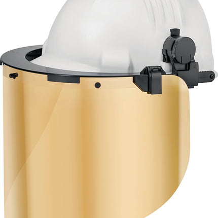 Uhlen Kunststoffhelmhalterung GFKHH100 ( 4701030112 ) mit Einsteckern für Euroslot schwarz EN 166