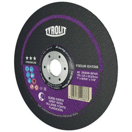 Tyrolit cutting disc PREMIUM FOCUR EXTRA ( 8000758235 ) D230x3mm cranked bore 22.23 mm