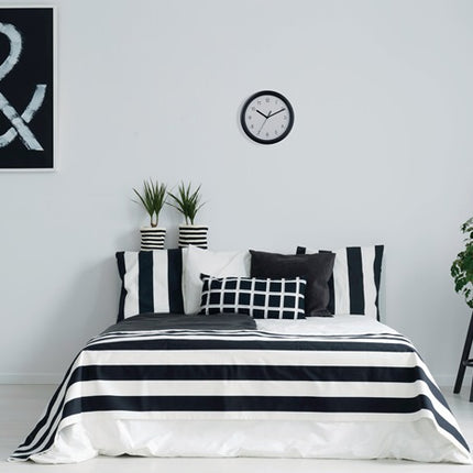 TFA Dostmann Horloge murale ( 9000486860 ) Horloge à quartz plastique noir chiffres