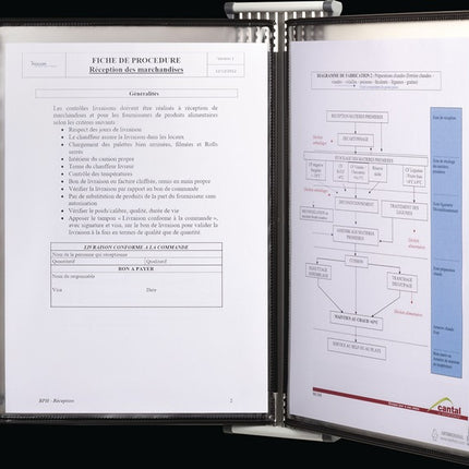 Tarifold Wandhalter ( 9000492070 ) 10 Sichttafeln lackiertf.A4