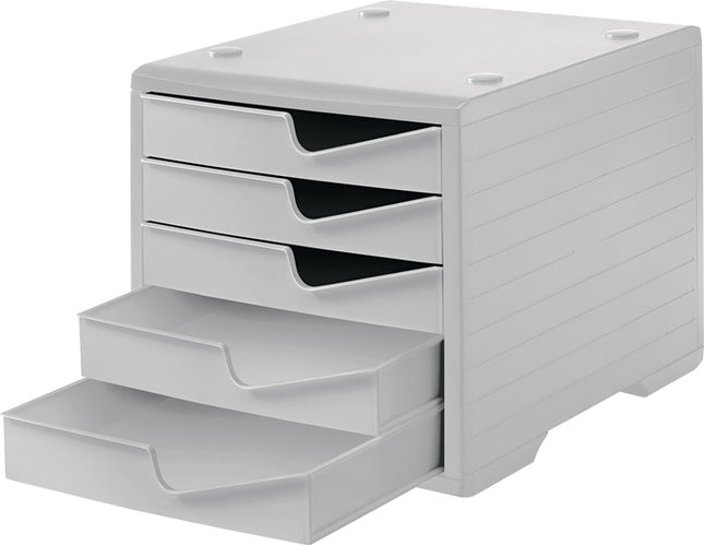 styro storage box ( 9000493475 ) 5 drawers grey/grey
