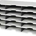 styro Sortierablage Trio ( 9000493277 ) 15 Fächer Polystyrol grau/schwarz