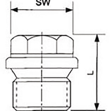 Tornillo de cierre Springer DIN 910 ISO 228-1 ( 4000000269 ) NPS=1/2 ″ L 26 mm