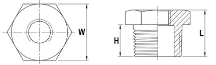 Riduttore a molla ( 4500100113 ) NPS=1 1/4 ″ NPS2 1 ″ L 27,5 mm