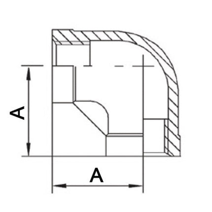 Raccord fileté Springer 90° FF ( 4500100039 ) NPS=1/2 ″